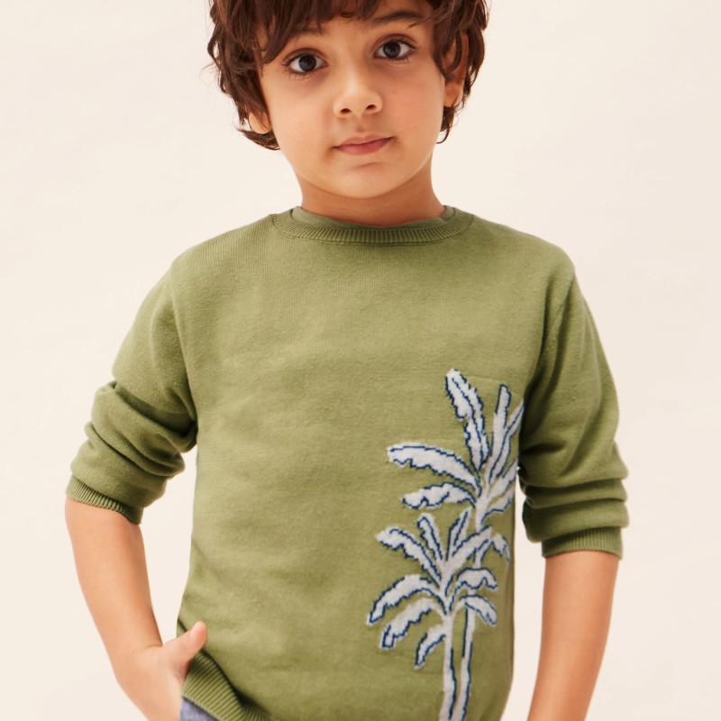 Mayoral Children's Green Cotton Boys Blouse Mayoral Children's Green Cotton Boys Blouse