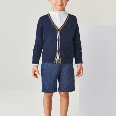 Mayoral Kids Dark Blue Knitted Cardigan