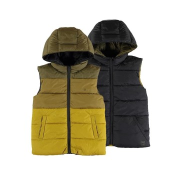 Mayoral Παιδικό Παιδικό Αμάνικο Γιλέκο Δύο Όψεων με Κουκούλα Πράσινο/Λαδί/Κίτρινο & Μαύρο Mayoral Παιδικό Παιδικό Αμάνικο Γιλέκο Δύο Όψεων με Κουκούλα Πράσινο/Λαδί/Κίτρινο & Μαύρο