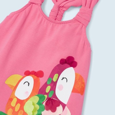 Mayoral Παιδικό Φόρεμα Με Παπαγάλους και Λουλούδια