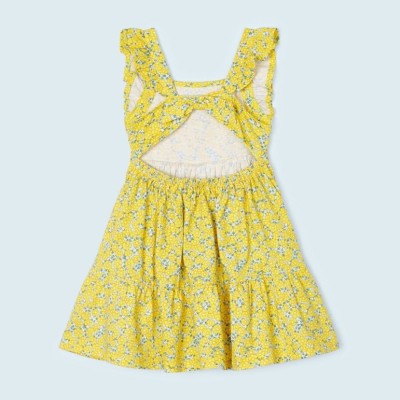 Mayoral Kids Yellow Floral Dress