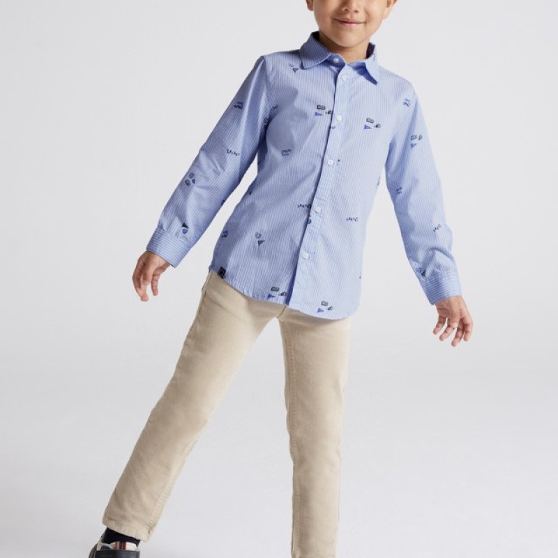 Mayoral Παιδικό Μπεζ Παντελόνι κοτλέ slim fit Mayoral Παιδικό Μπεζ Παντελόνι κοτλέ slim fit