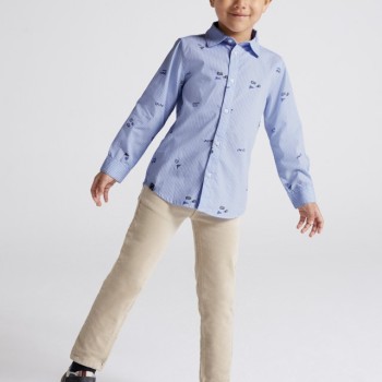 Mayoral Παιδικό Μπεζ Παντελόνι κοτλέ slim fit Mayoral Παιδικό Μπεζ Παντελόνι κοτλέ slim fit