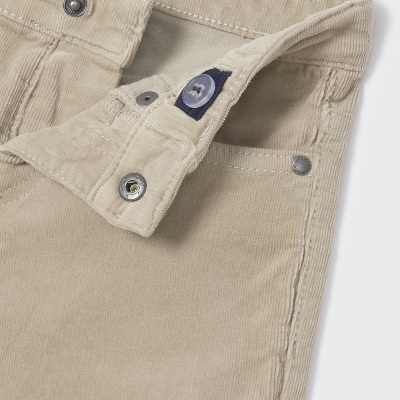 Mayoral Παιδικό Μπεζ Παντελόνι κοτλέ slim fit Mayoral Παιδικό Μπεζ Παντελόνι κοτλέ slim fit