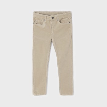 Mayoral Παιδικό Μπεζ Παντελόνι κοτλέ slim fit Mayoral Παιδικό Μπεζ Παντελόνι κοτλέ slim fit