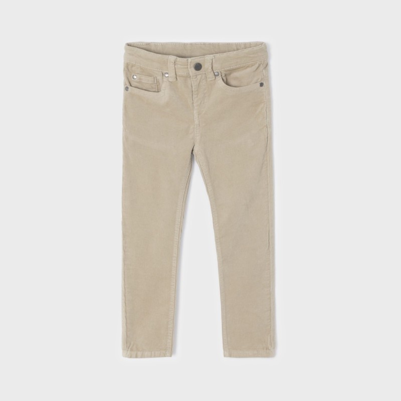 Mayoral Παιδικό Μπεζ Παντελόνι κοτλέ slim fit Mayoral Παιδικό Μπεζ Παντελόνι κοτλέ slim fit