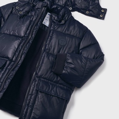 Mayoral Kids Navy Blue Hooded Jacket
