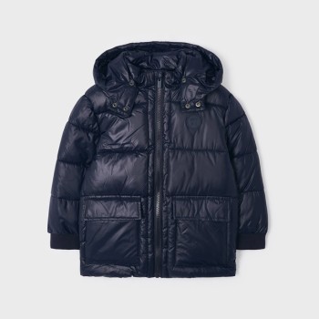 Mayoral Παιδικό Ναυτικό Μπλε Μπουφάν με Κουκούλα Mayoral Παιδικό Ναυτικό Μπλε Μπουφάν με Κουκούλα