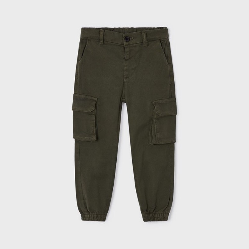Mayoral Kids Cargo Pants Olive Ecofriends
