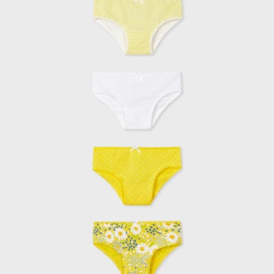 Mayoral 4pack Knickers girl Yellow