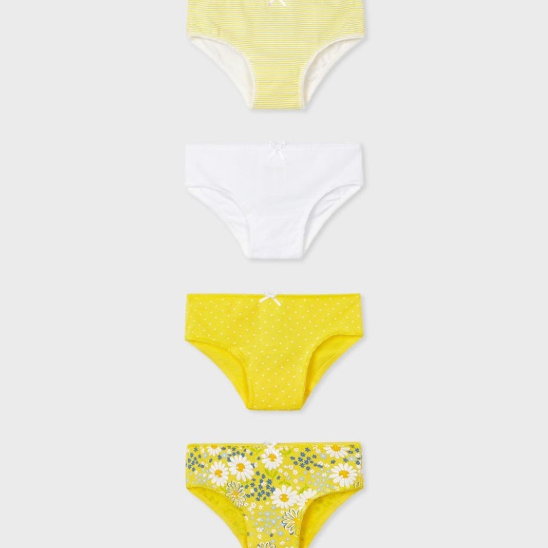 Mayoral 4pack Knickers girl Yellow