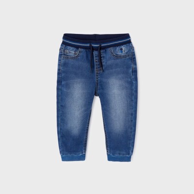 Mayoral Βρεφικό παντελόνι τζιν απαλό jogger fit ECOFRIENDS Mayoral Βρεφικό παντελόνι τζιν απαλό jogger fit ECOFRIENDS