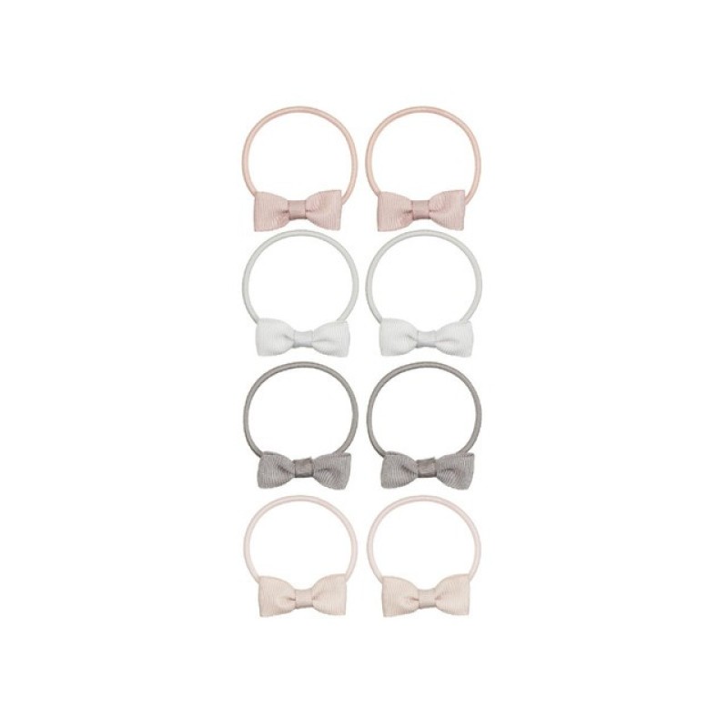 Mimi & Lula Pastel Hair Scrunchies with Grosgain Small Bows