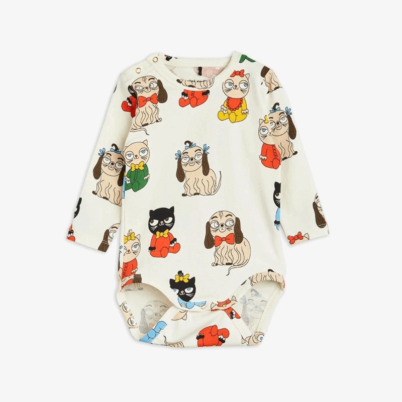 Mini Rodini Βρεφικό Kορμάκι Με Ζωάκια Mini Rodini Βρεφικό Kορμάκι Με Ζωάκια