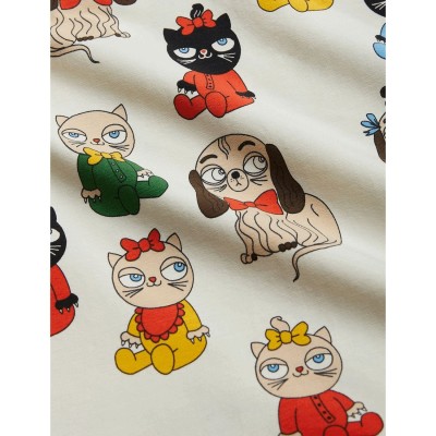 Mini Rodini Παιδική Βαμβακερή Κουβέρτα Με Ζωάκια Mini Rodini Παιδική Βαμβακερή Κουβέρτα Με Ζωάκια