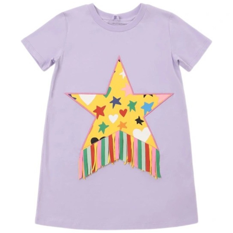 Embroidered cotton jersey dress Stella Mc Cartney Embroidered cotton jersey dress Stella Mc Cartney