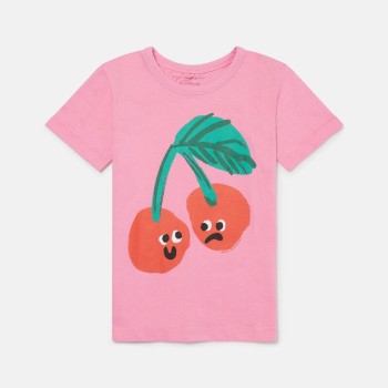 Μπλουζάκι Ροζ Με Κεράσια Stella Mc Cartney