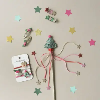 Children's Christmas Hair Scrunchies Rockanhula