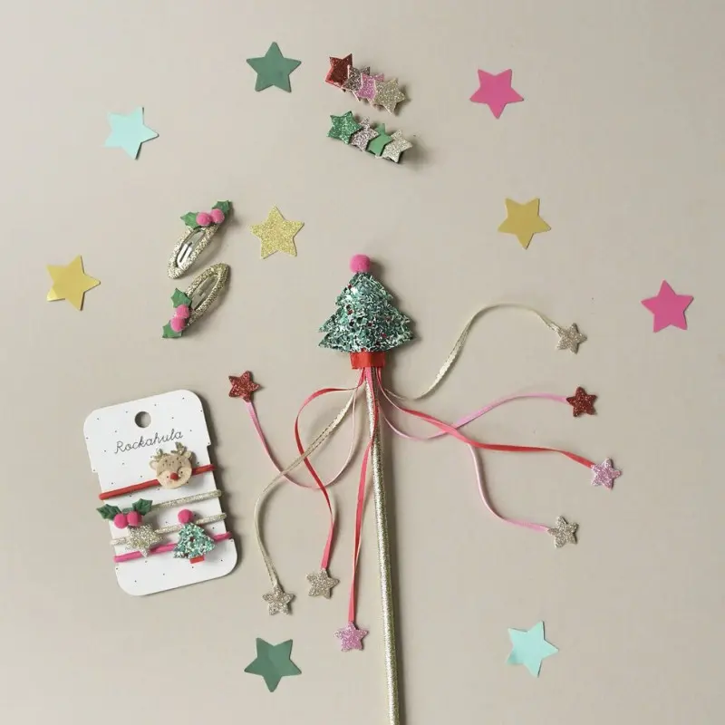 Children's Christmas Hair Scrunchies Rockanhula Children's Christmas Hair Scrunchies Rockanhula