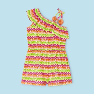 Children's Asymmetric Full Body Multicolored Jumpsuit Mayoral Children's Asymmetric Full Body Multicolored Jumpsuit Mayoral