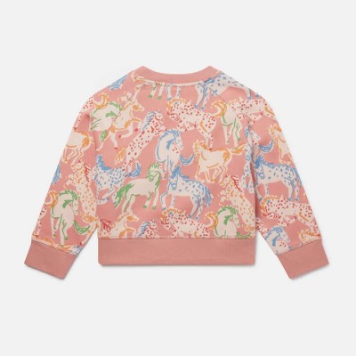 Kids Multicolour Horse Print Sweatshirt Stella Mc Cartney