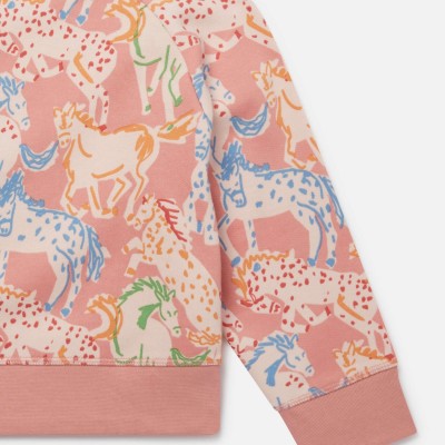 Kids Multicolour Horse Print Sweatshirt Stella Mc Cartney