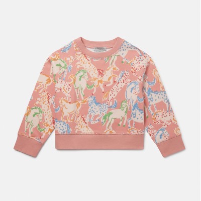 Kids Multicolour Horse Print Sweatshirt Stella Mc Cartney