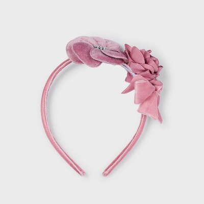 Children's Velvet Pink Hairband Mayoral