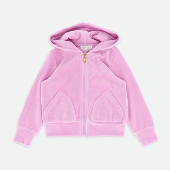 Bijou Crystal Velour Tracksuit Orchid Pink Angel Face Bijou Crystal Velour Tracksuit Orchid Pink Angel Face