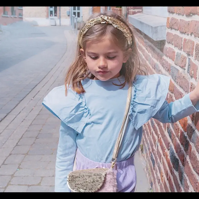 Children's Gold Hairband With Golden Sequins Rockahula