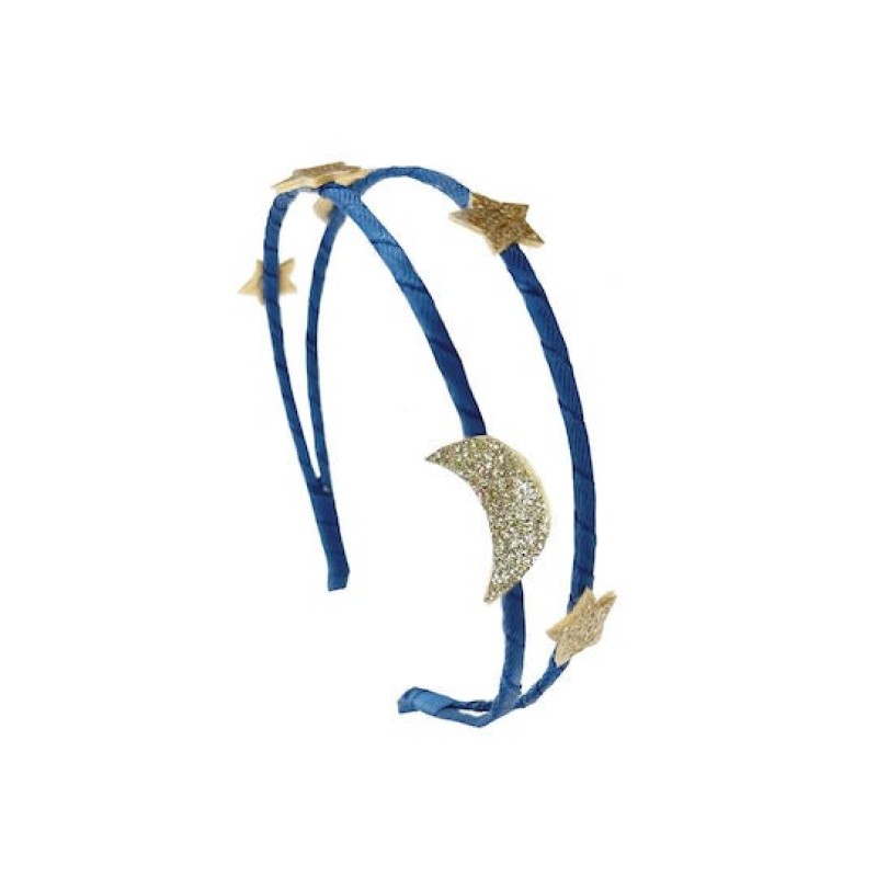 Children's Double Blue Hairband Rockanhula