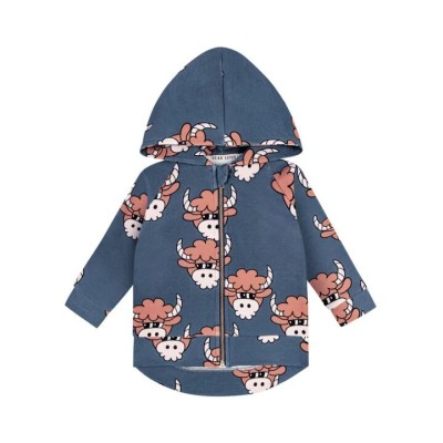 Children's Gray Cardigan With Brown Bull Dear Sophie