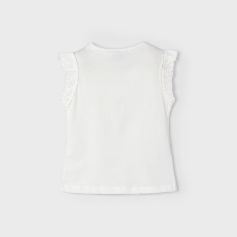 Children's Ivory Perforated Sleeveless Blouse Mayoral Children's Ivory Perforated Sleeveless Blouse Mayoral
