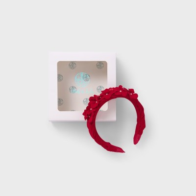 Children's Red Velvet Hairband Abel and Lula