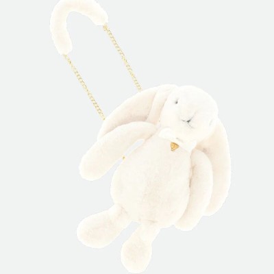 Children's White Rabbit Fur Bag Angel Face Children's White Rabbit Fur Bag Angel Face