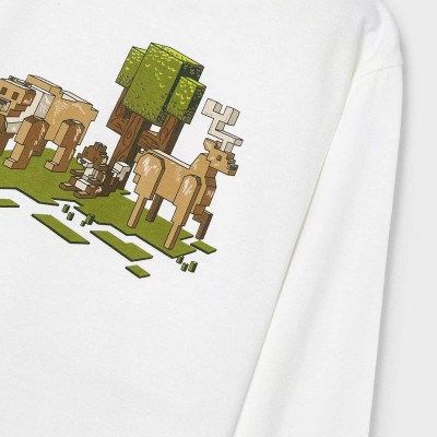 Children's White Long-Sleeve Blouse With Animals Mayoral