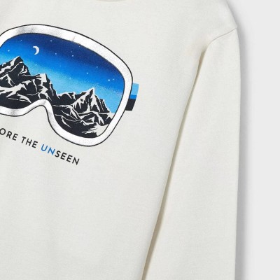 Children's White Blouse With Ski Goggles Mayoral