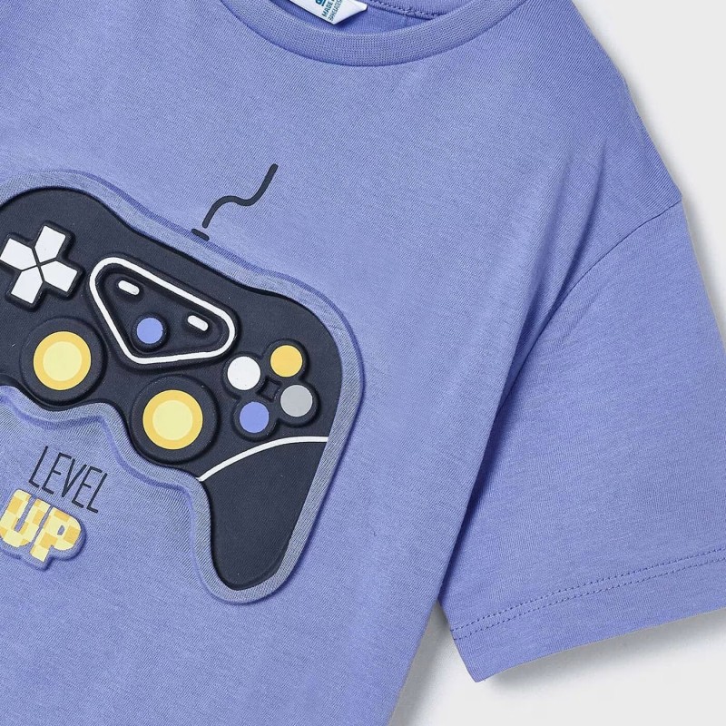Παιδική Λιλά Κοντομάνικη Μπλούζα ''Playstation'' Mayoral Παιδική Λιλά Κοντομάνικη Μπλούζα ''Playstation'' Mayoral