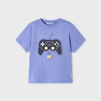 Παιδική Λιλά Κοντομάνικη Μπλούζα ''Playstation'' Mayoral