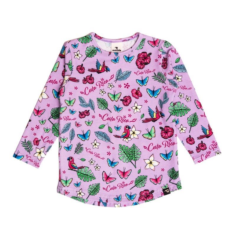Children's Purple Blouse With Flowers Mullido