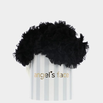 Children's  Black Tutu Skirt Angel Face