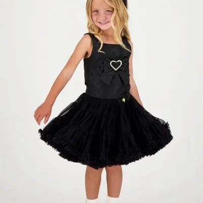 Παιδική Μαύρη Tutu Φούστα Angel Face Παιδική Μαύρη Tutu Φούστα Angel Face
