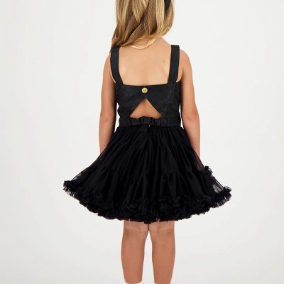 Children's  Black Tutu Skirt Angel Face