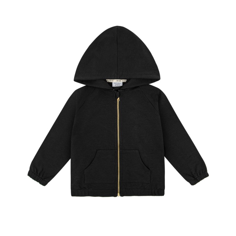 Children's Mouse Black Graphite Hoodie Dear Sophie Children's Mouse Black Graphite Hoodie Dear Sophie