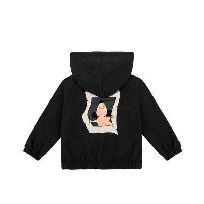 Children's Mouse Black Graphite Hoodie Dear Sophie Children's Mouse Black Graphite Hoodie Dear Sophie