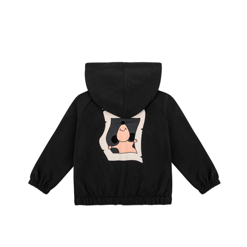 Children's Mouse Black Graphite Hoodie Dear Sophie Children's Mouse Black Graphite Hoodie Dear Sophie