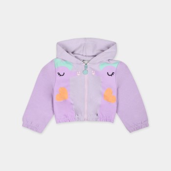 Παιδική Μωβ Ζακέτα Με Θαλάσσιους Ιππόκαμπους Stella McCartney Παιδική Μωβ Ζακέτα Με Θαλάσσιους Ιππόκαμπους Stella McCartney