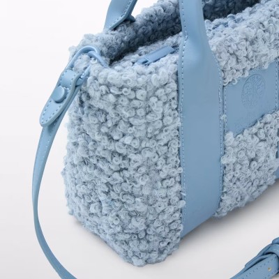 Children's Blue Fur Bag Abel and Lula