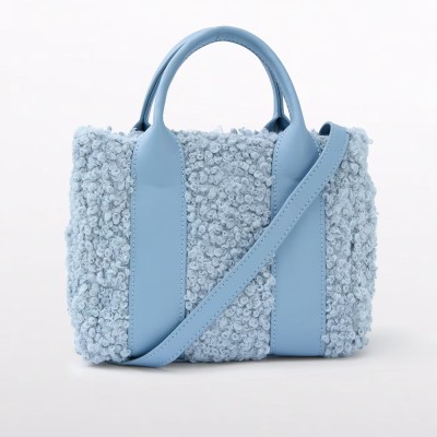 Children's Blue Fur Bag Abel and Lula