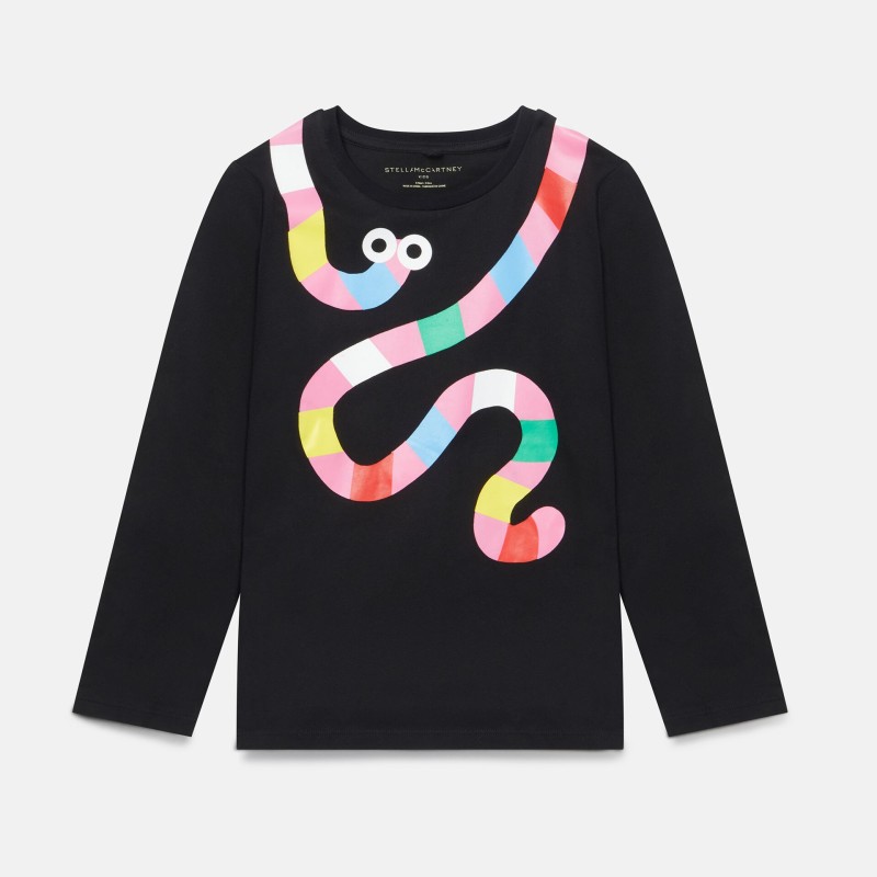 Παιδική Μπλούζα Με Πολύχρωμο Φίδι Stella McCartney